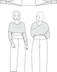 UNTESTED Capa Wrap Top PDF Sewing Pattern- Sizes 1-4