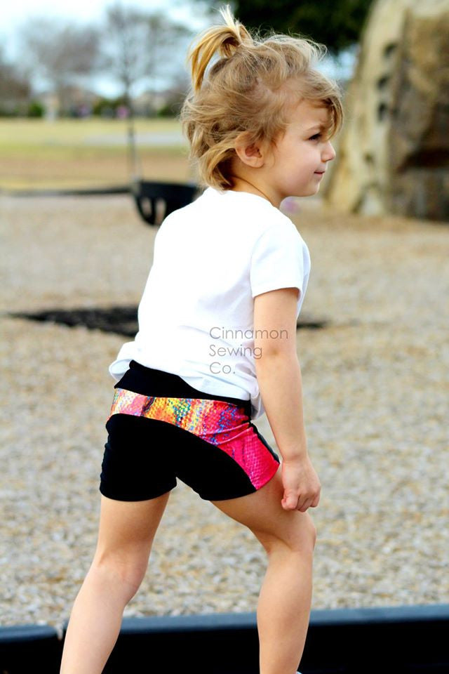 Youth Stride Athletic Tights Sewing Pattern in Sizes 2T to 12