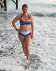 Surfside Wrap Swim Top PDF Sewing Pattern Sizes B-M