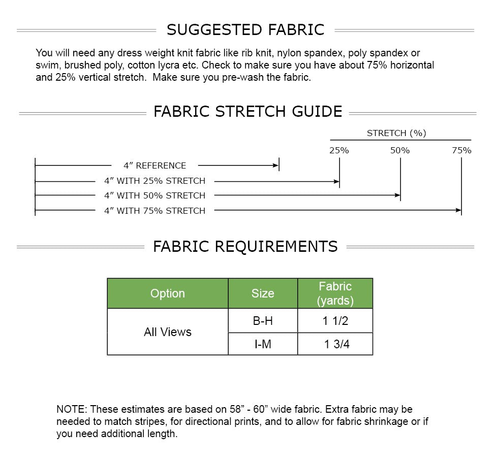 Bomdia Dress PDF Pattern Sizes B - M