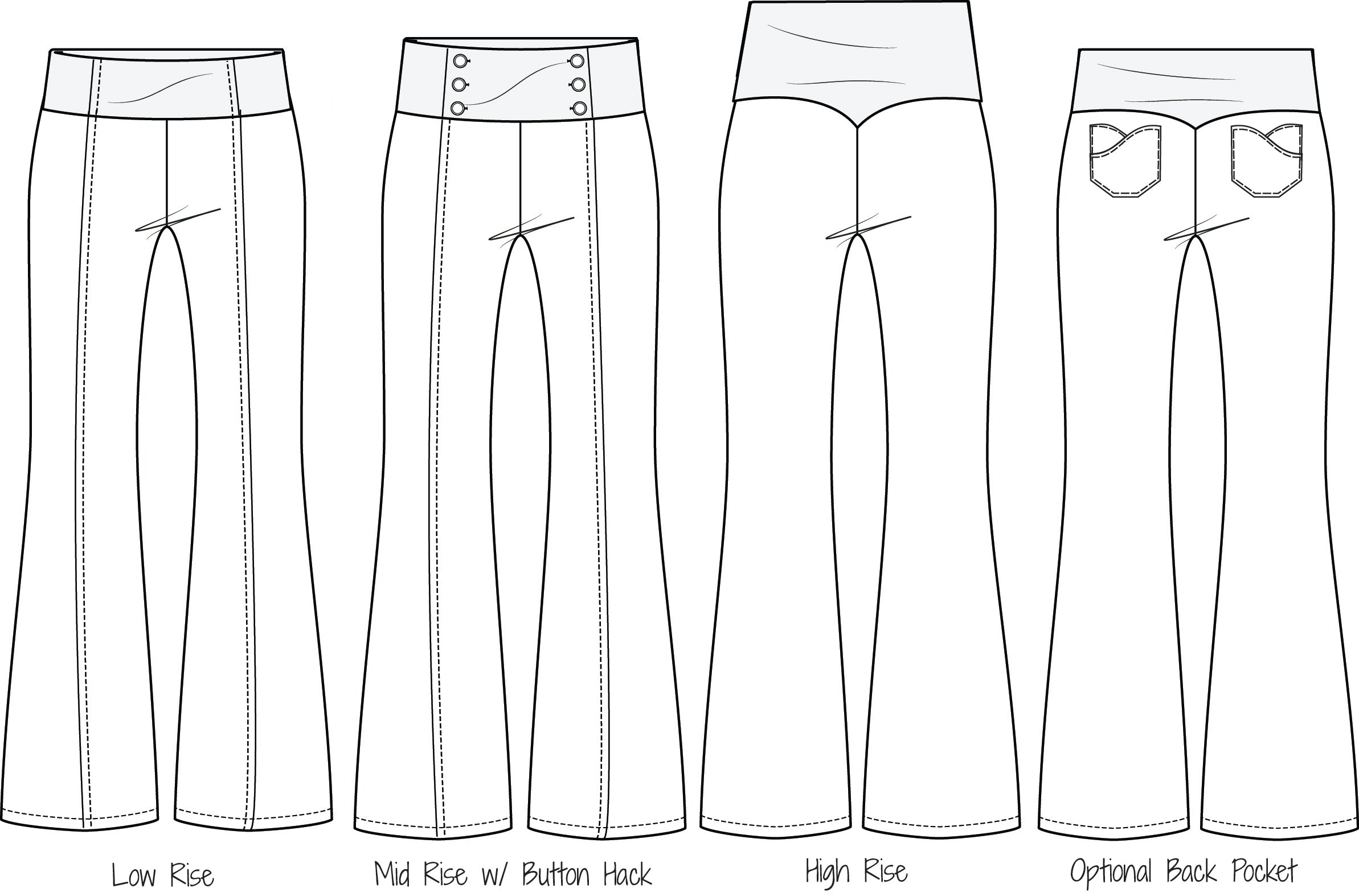 Chelsea Pants PDF Sewing Pattern XXS - 3XL