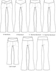 Flare Leggings PDF Pattern Sizes B - M