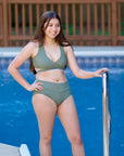 Surfside Wrap Swim Top PDF Sewing Pattern Sizes B-M