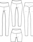 Lift Leggings PDF Pattern Sizes B - M
