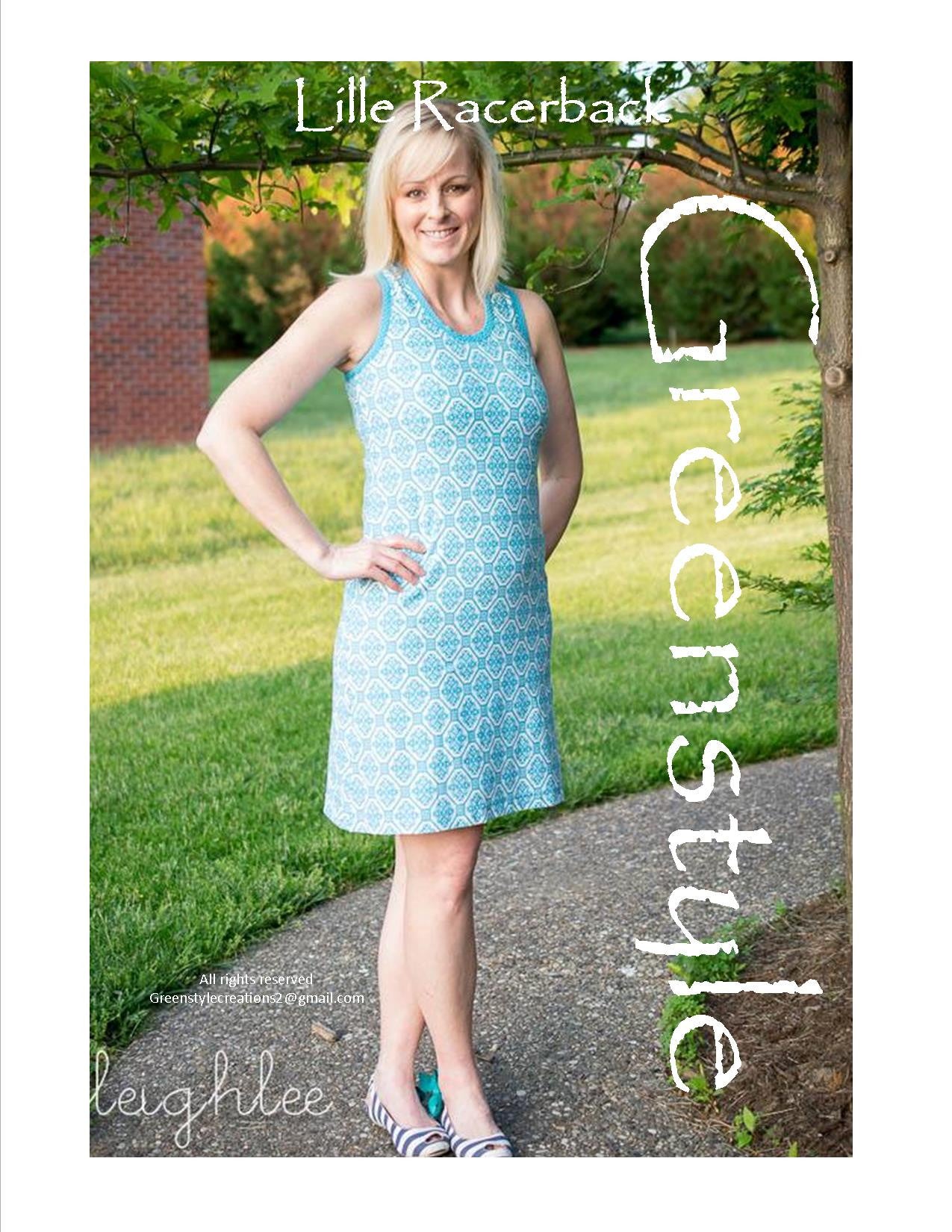 Lille Racerback Tank or Dress PDF Sewing Pattern in XXS to 3XL Lille Racerback Tank or Dress PDF Sewing Pattern in XXS to 3XL