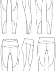 Tempo Athletic Tights PDF Pattern Sizes B - M