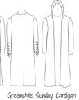 Sunday Cardigan PDF Sewing Pattern XXS - 3XL