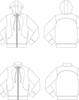Lumia Zip Up Hoodie PDF Sewing Pattern B-M