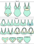 North Shore Swimsuit PDF Pattern XXS - 3XL