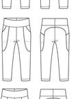 Youth Novello Leggings Sewing Pattern in Sizes 3 to 14