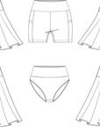 Rally Skirt PDF Pattern Bundle Adult Sizes B - M and Youth 2-16