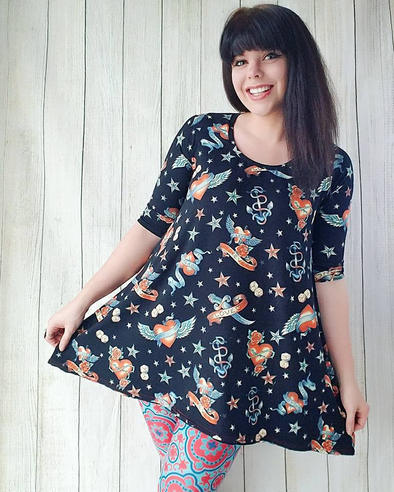 Scarlet Swing Dress PDF Sewing Pattern XXS to 3XL Scarlet Swing Dress PDF Sewing Pattern XXS to 3XL