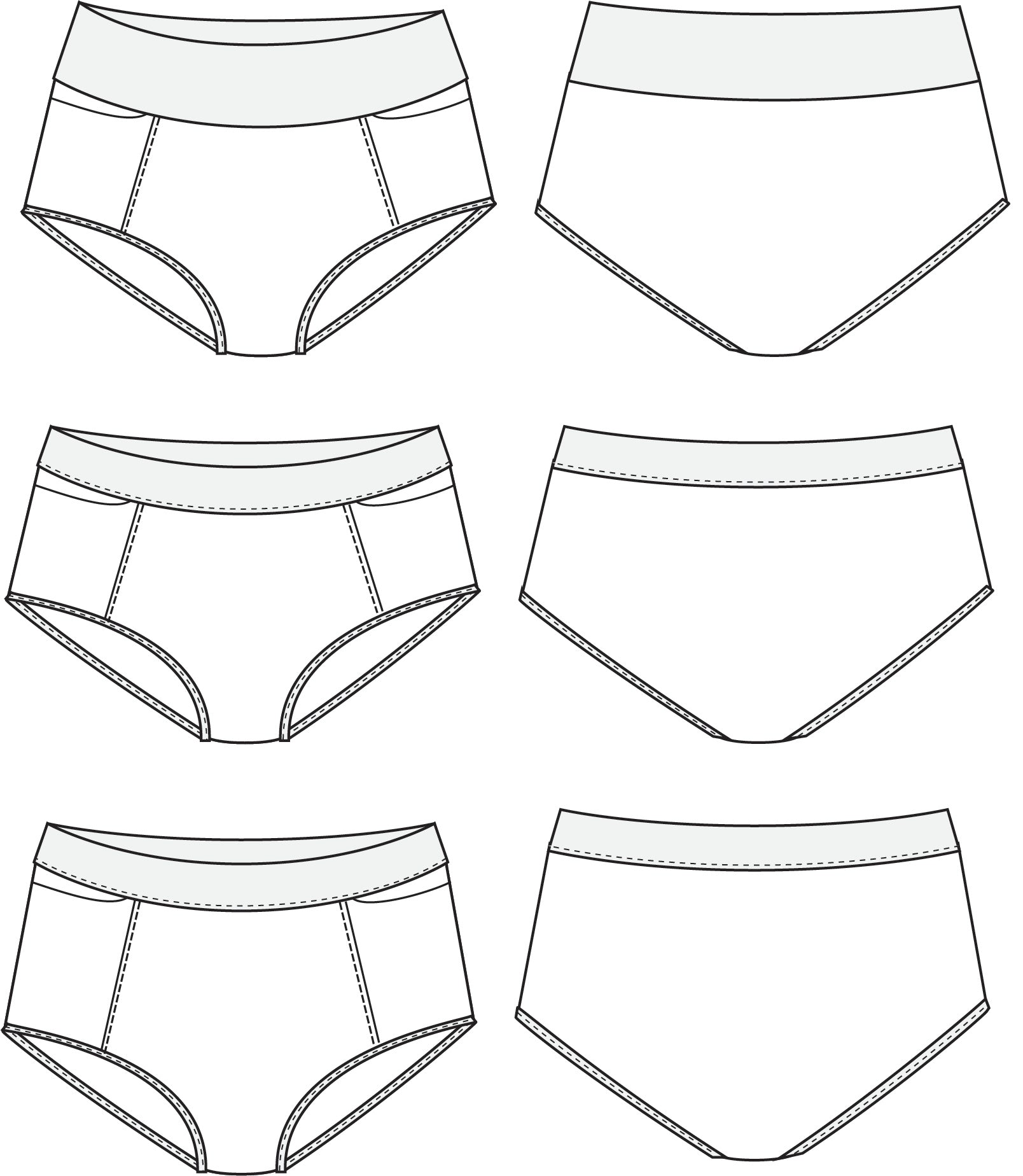 Waimea Swim Bottoms PDF Sewing Pattern