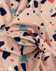 Poly Spandex 280 gsm - Pink Terrazzo