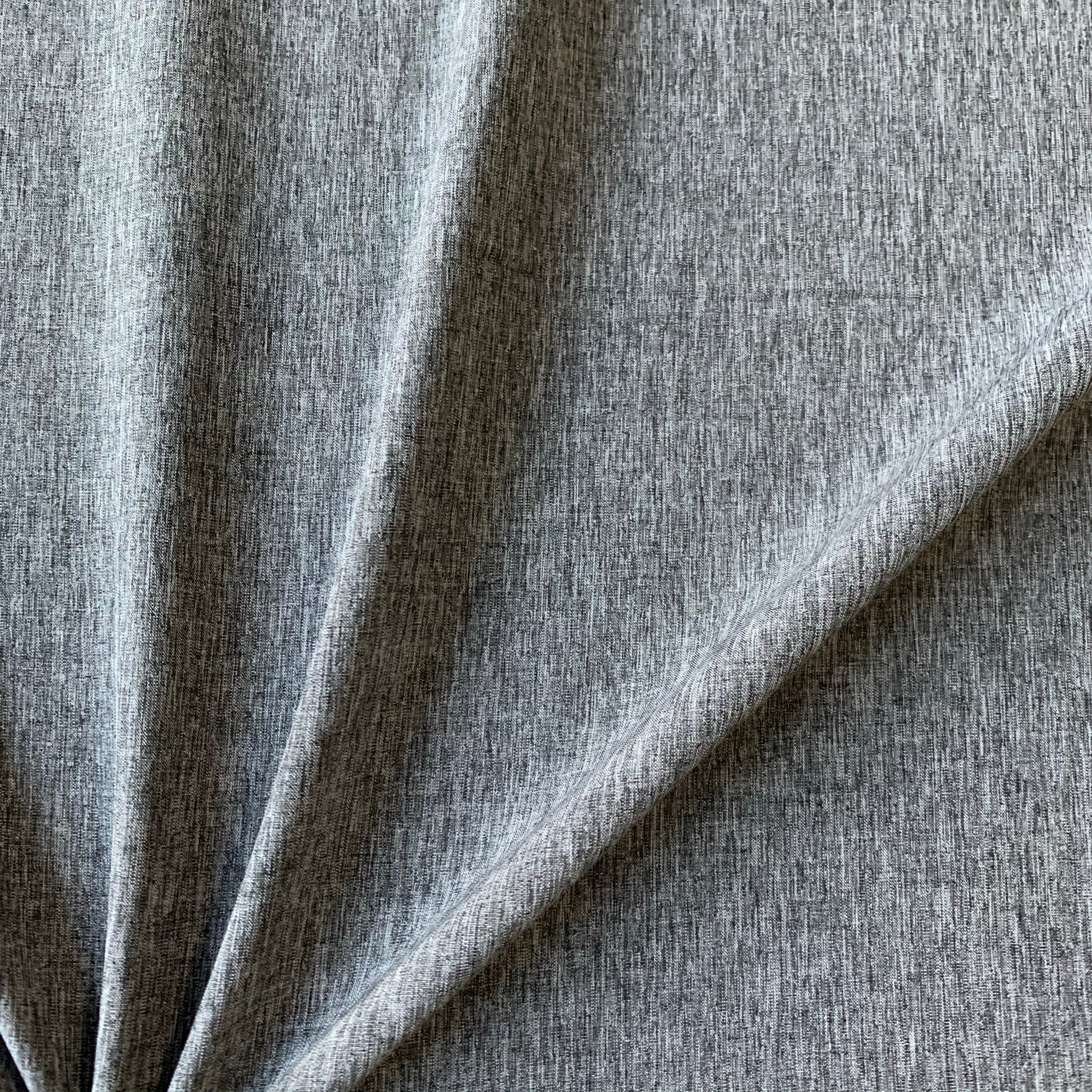 Stretch Woven - Grey Linen Look