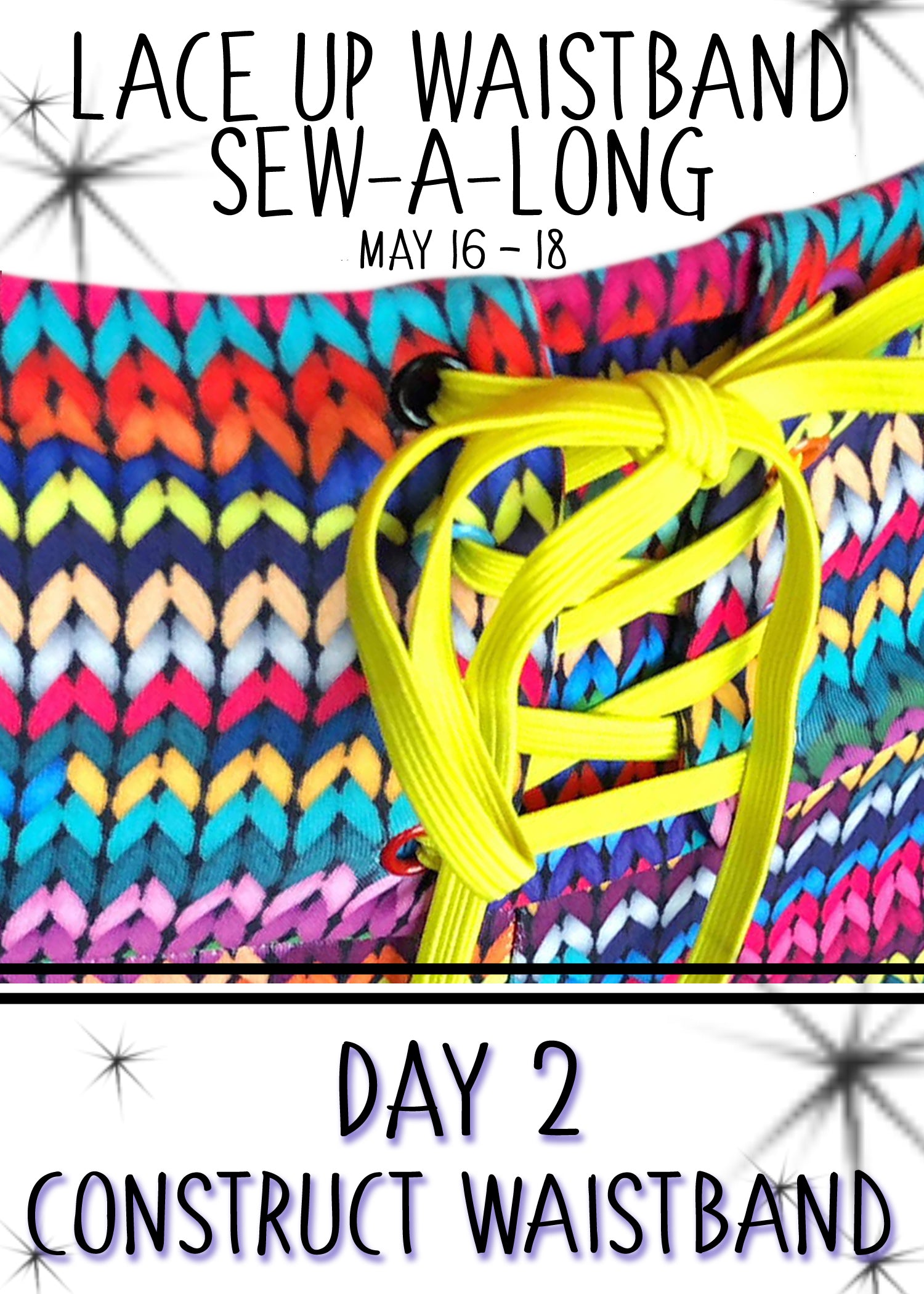 Day 2: Lace Up Waistband Hack Sew-a-long