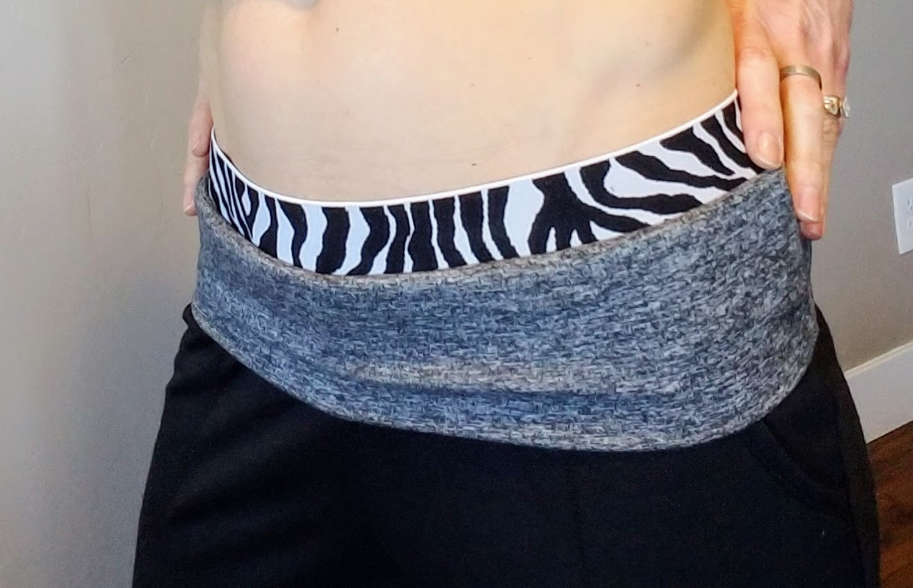 Foldover Yoga Waistband with Wide Elastic - Easy Modification for the Brassie Joggers