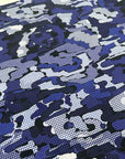 Stretch Woven - Blue Camo