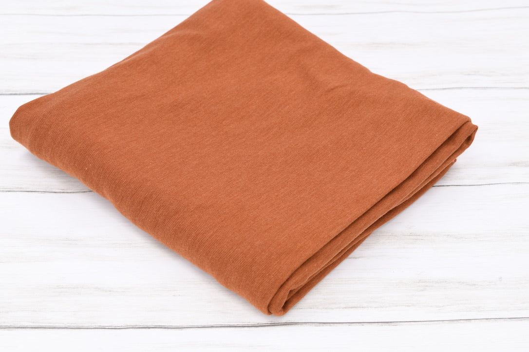 Sew Dynamic Fabrics: Tencel/Organic Cotton/Spandex - Rust