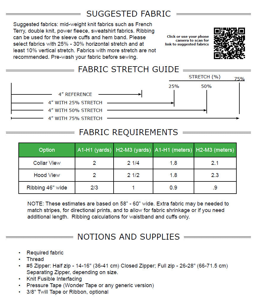 Banff Sweatshirt PDF Sewing Pattern