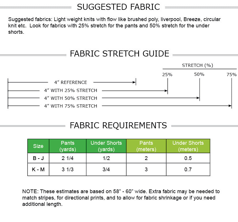 Eddy Pants PDF Pattern Sizes B - M