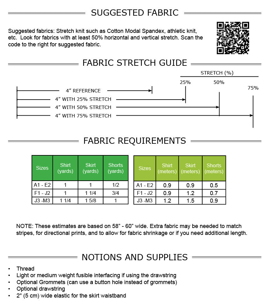 Fairway Set PDF Sewing Pattern