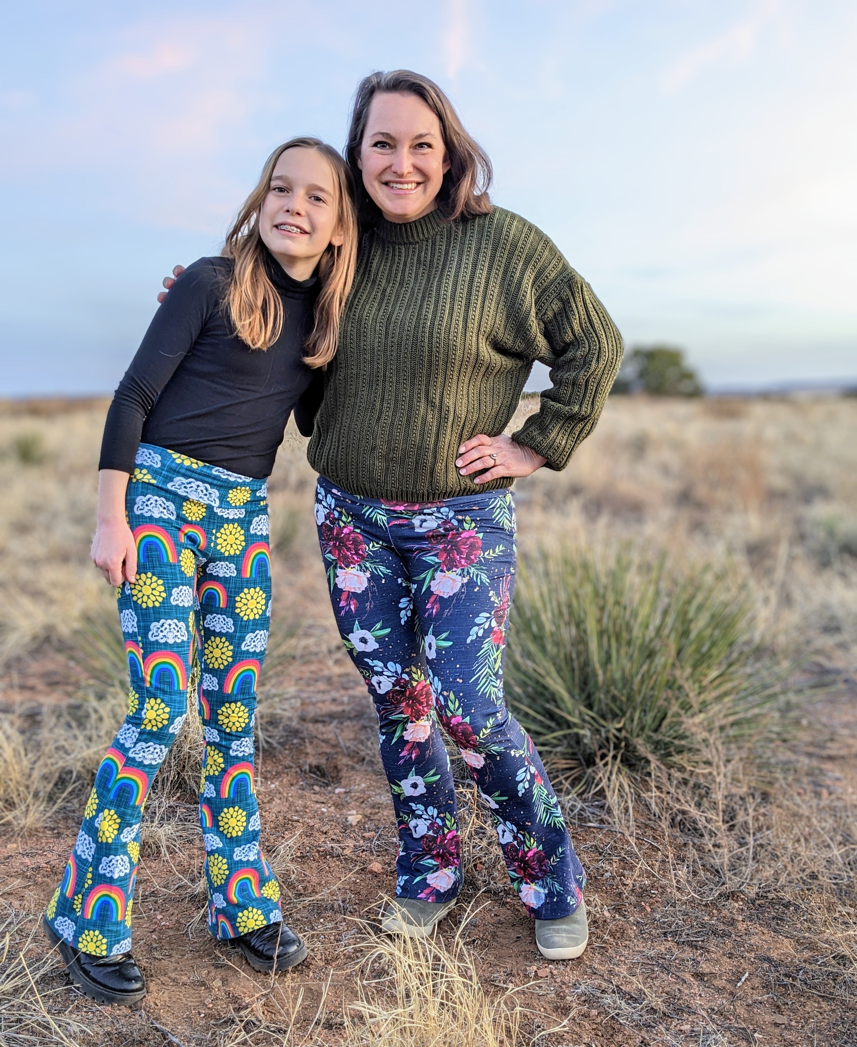 Bundle Mini Flare Leggings PDF Pattern Sizes B - M and 2-16