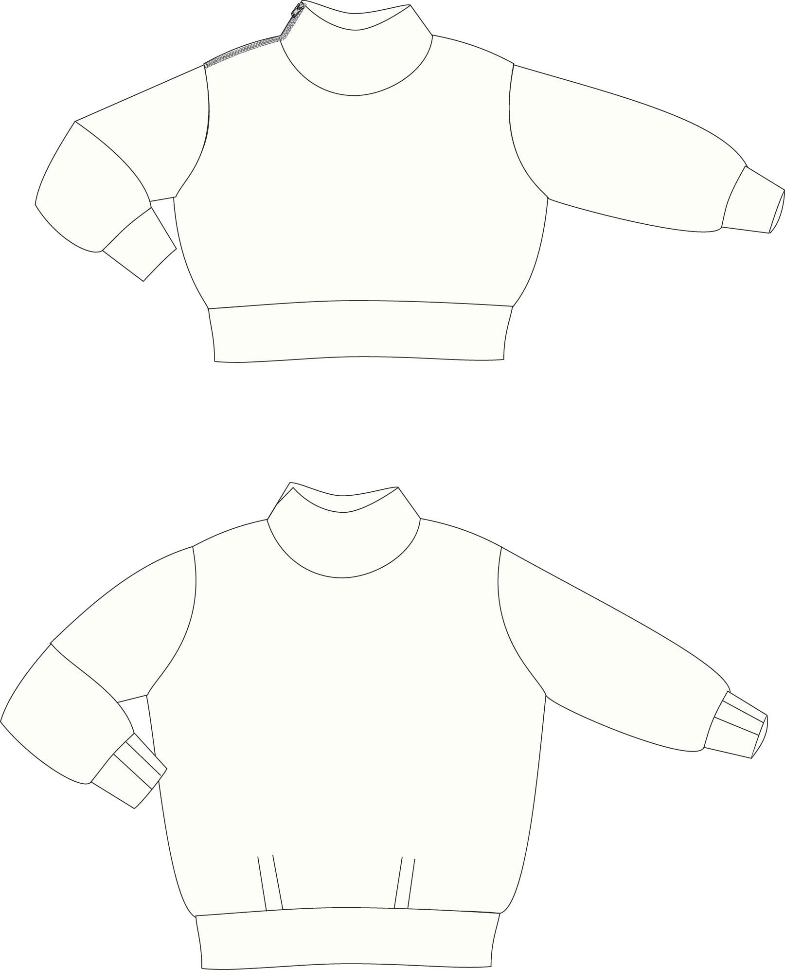 Surge Sweatshirt PDF Sewing Pattern