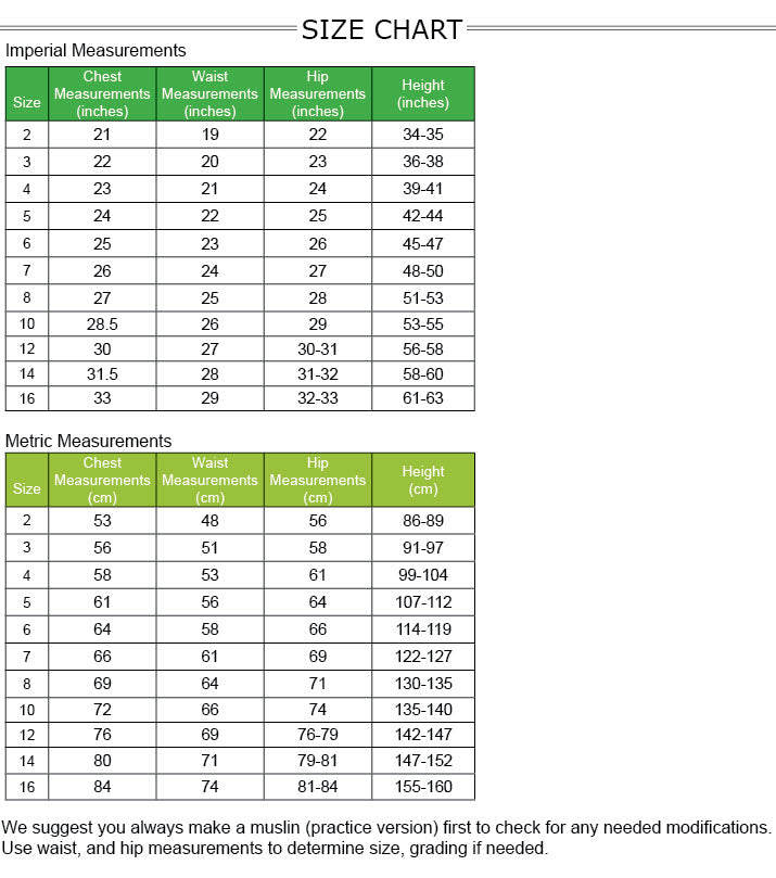 Youth Bubble Skirt PDF Pattern