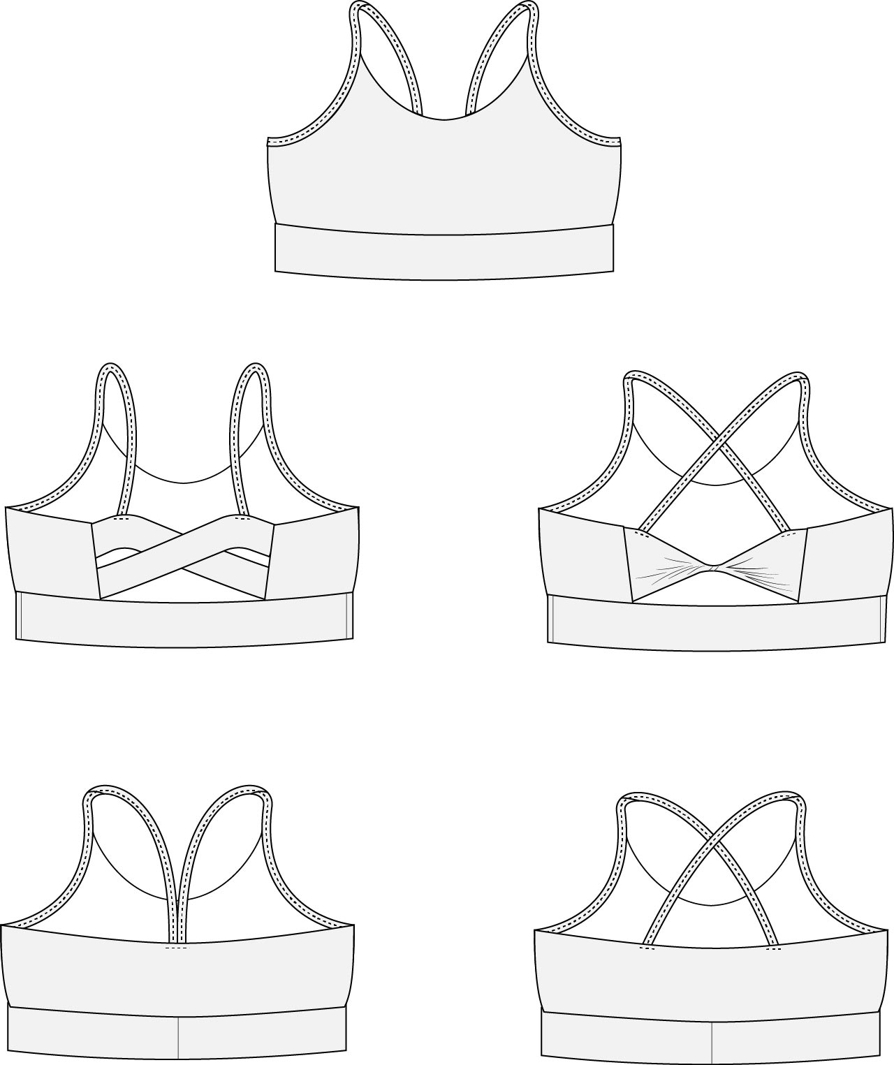 Delphi Sports Bra PDF Sewing Pattern