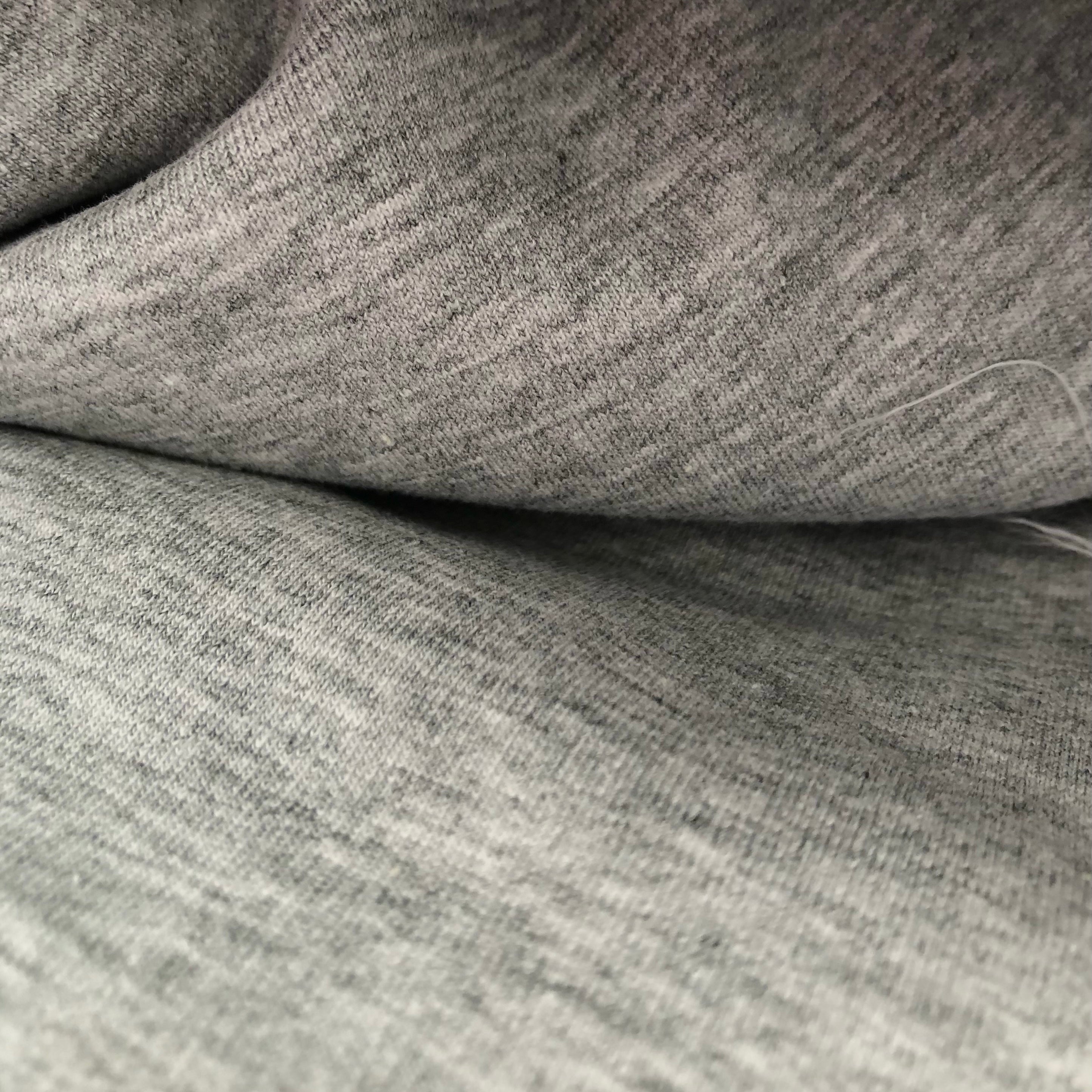 French Terry - Heather Grey, Pre-Cut 49&quot;