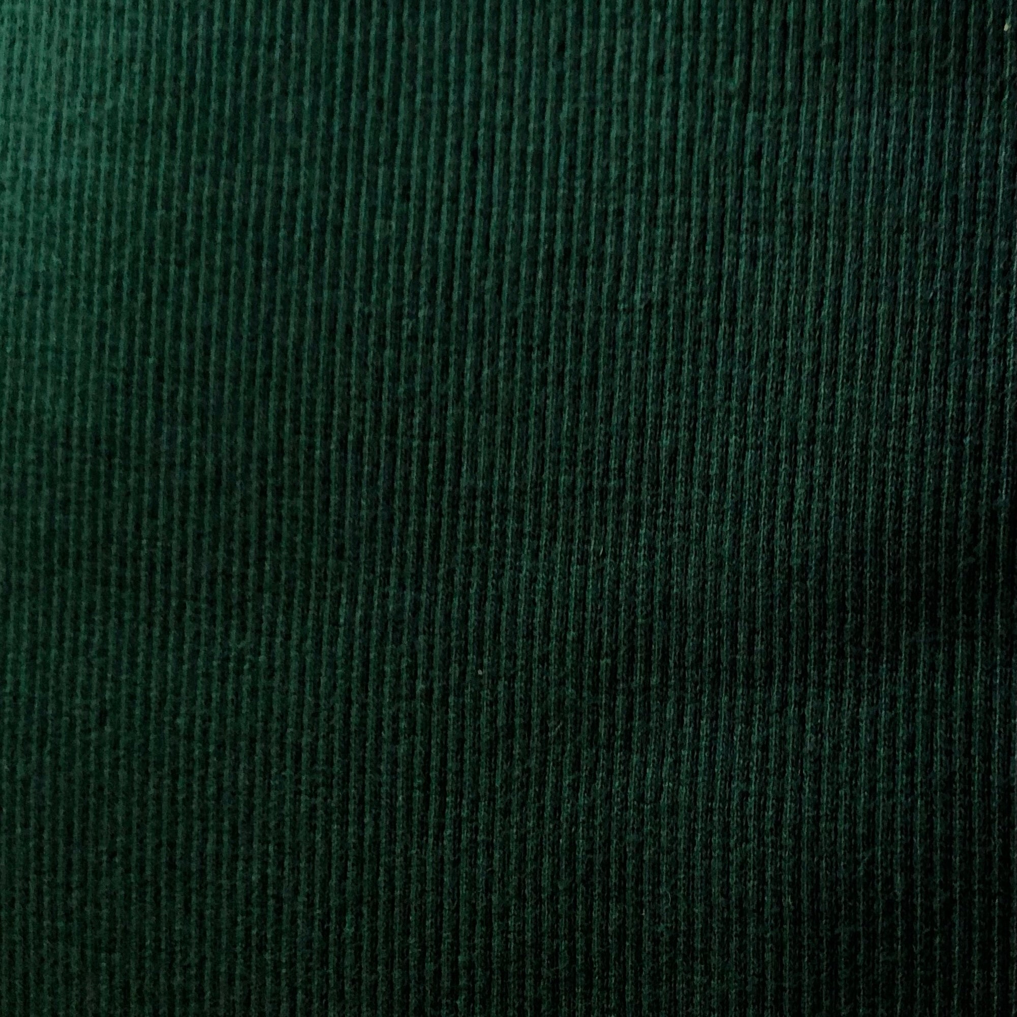 Rib Knit- Dark Green, Pre-Cut 35&quot;