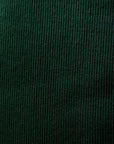 Rib Knit- Dark Green, Pre-Cut 35"