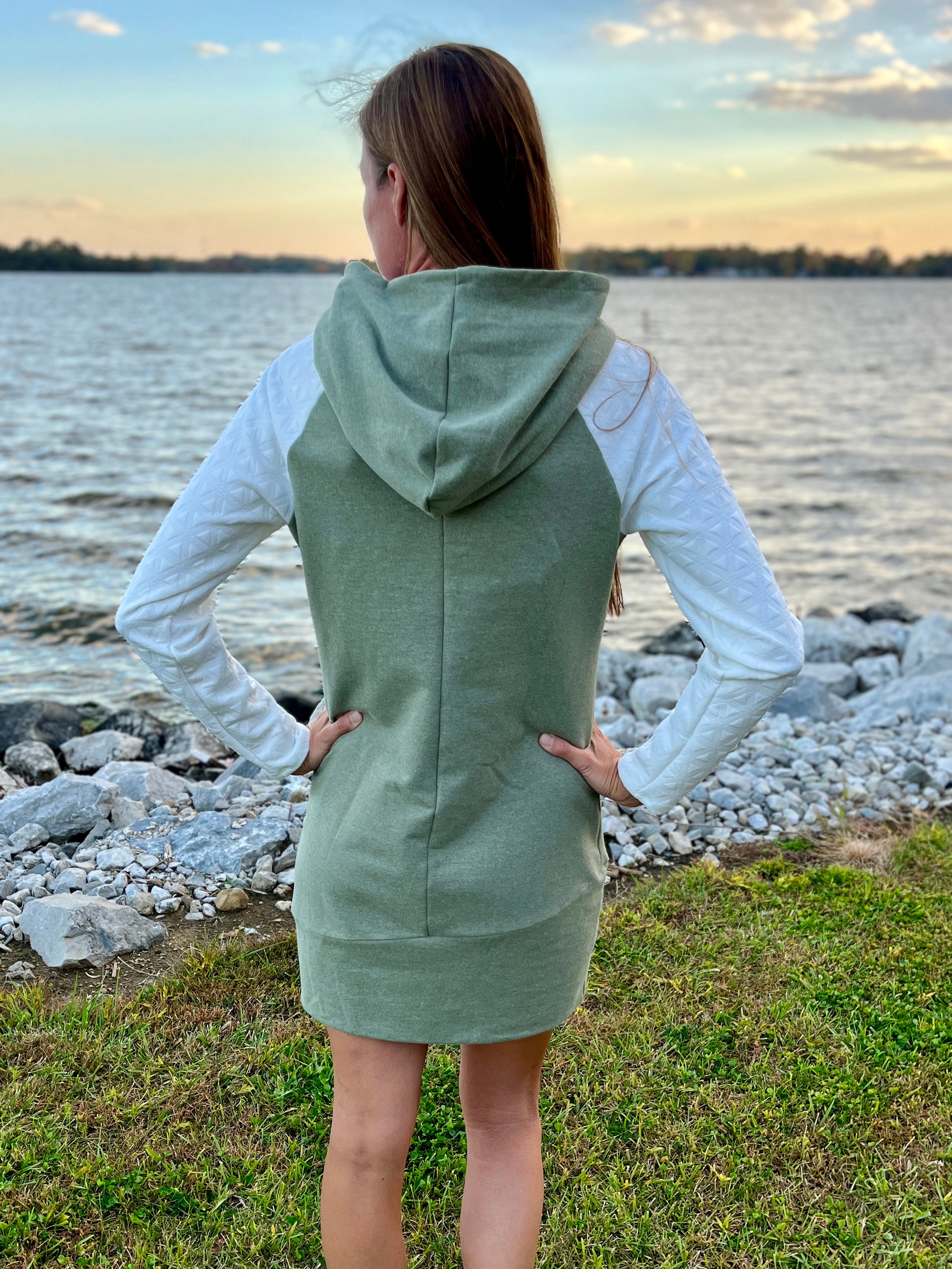 Alta Sweatshirt Dress PDF Pattern Sizes B - M – Greenstyle