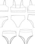 Boca Bay Swimsuit PDF Sewing Pattern Sizes B-M