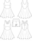 Courtside Dress PDF Sewing Pattern Sizes B - M