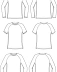 T-shirt Excel Tailles de patron PDF B - M