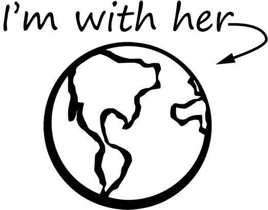 Cut File - Earth Day - I&#39;m With Her