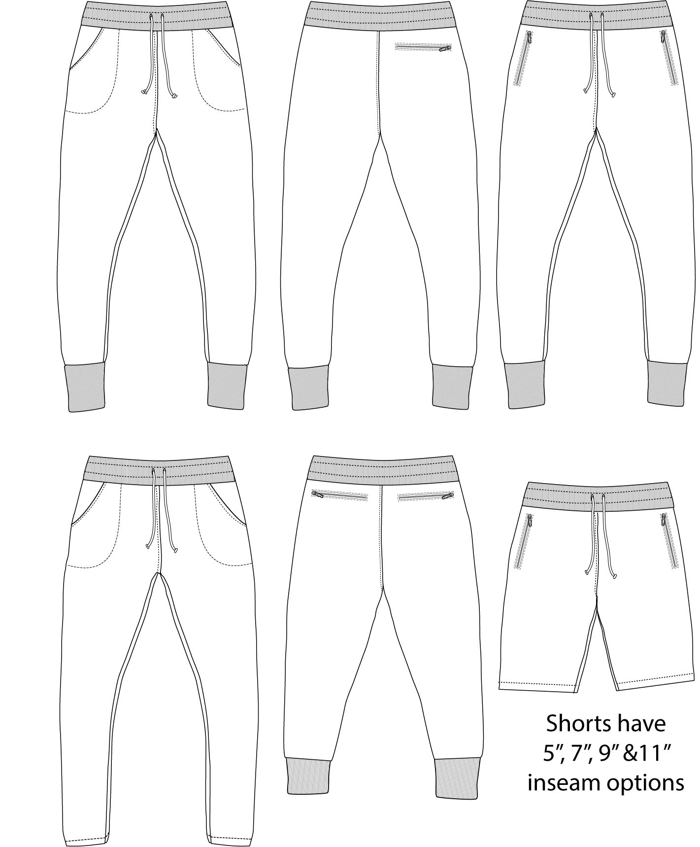 Iron Jogger PDF Sewing Pattern XXS to 4XL