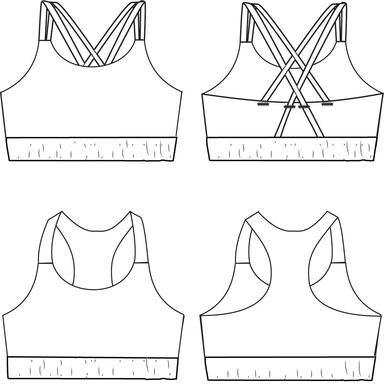 How To Draft A Pattern For A Sports Bra, Sports Bra Pattern-Drafting