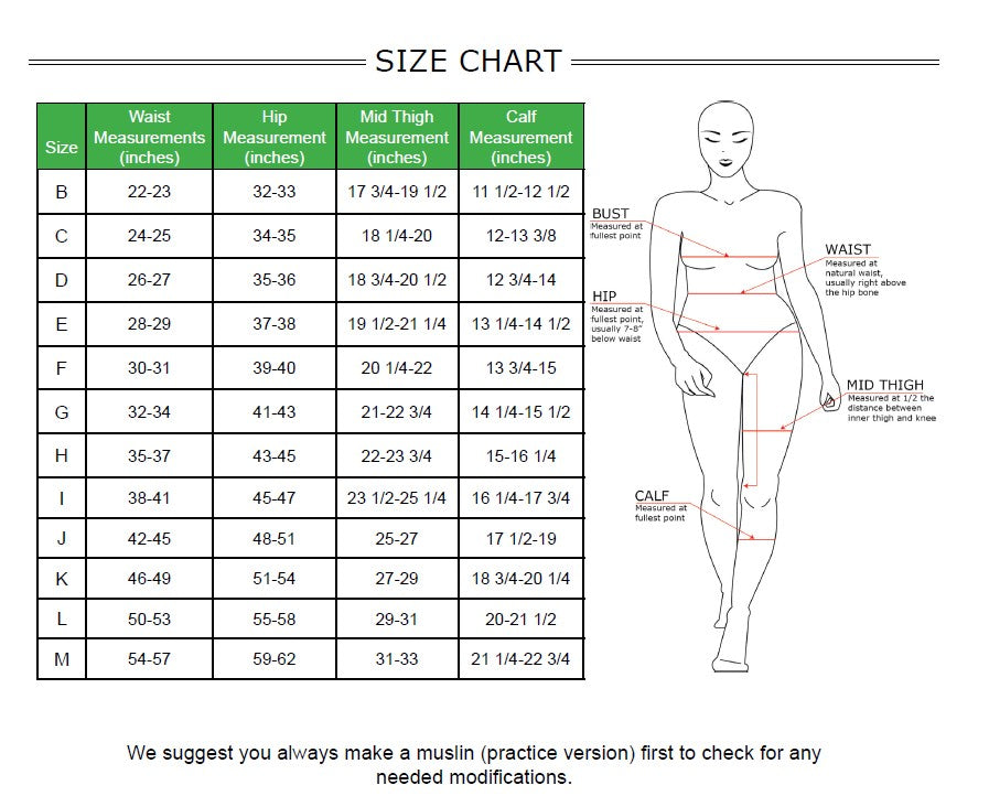 Barbie's Barre Leggings Sizes XXS to 5X Women PDF Pattern