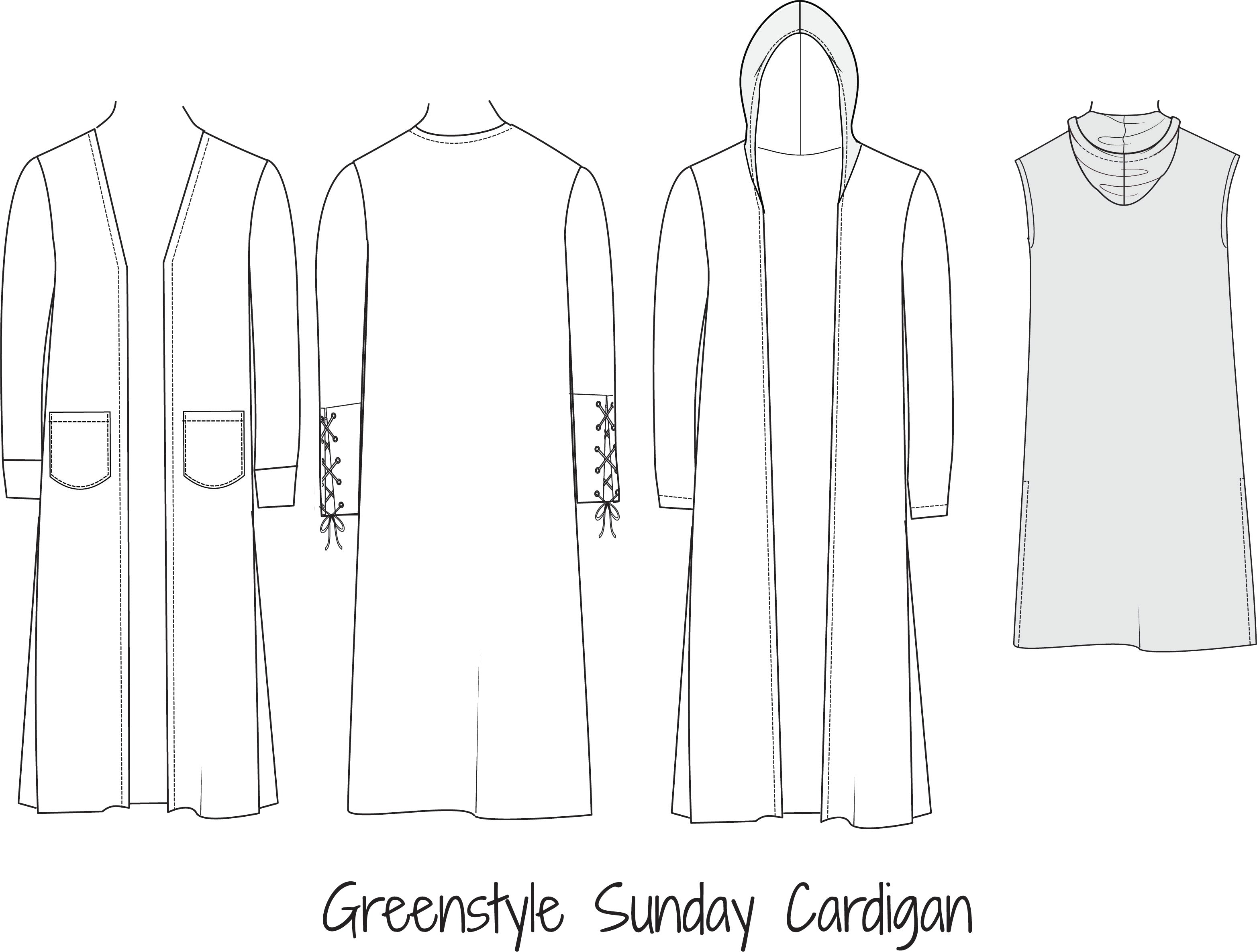 Sunday Cardigan PDF Sewing Pattern XXS - 3XL