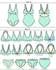 North Shore Swimsuit PDF Pattern XXS - 3XL