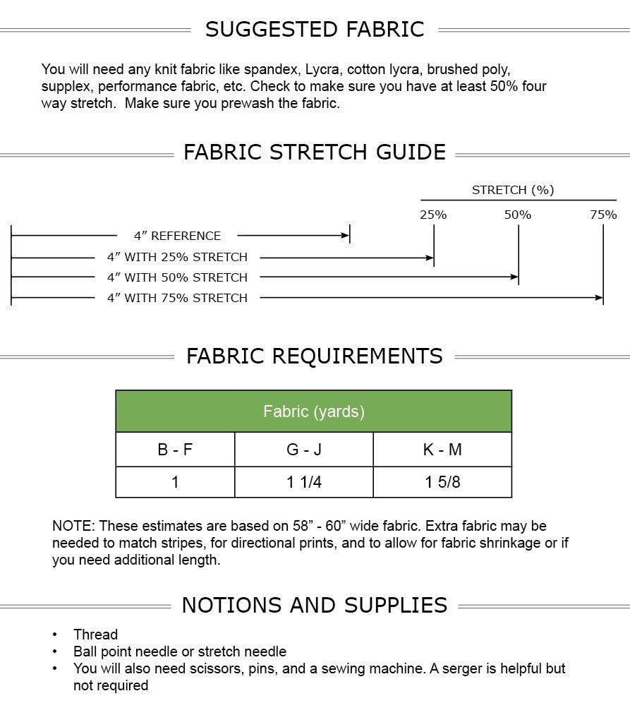 Simpatico Leggings PDF Pattern Sizes B - M