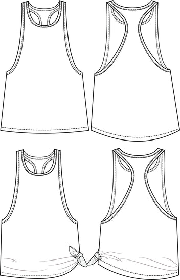 Solo Tank - PDF Sewing Pattern XXS - 3XL – Greenstyle