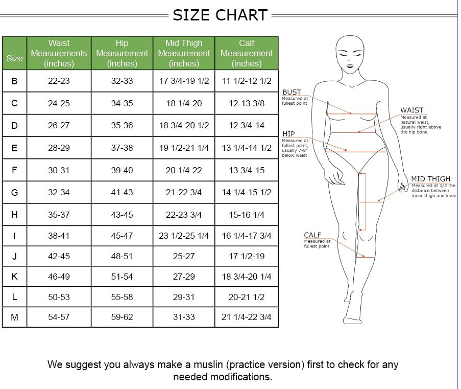 H and outlet m tights sizing