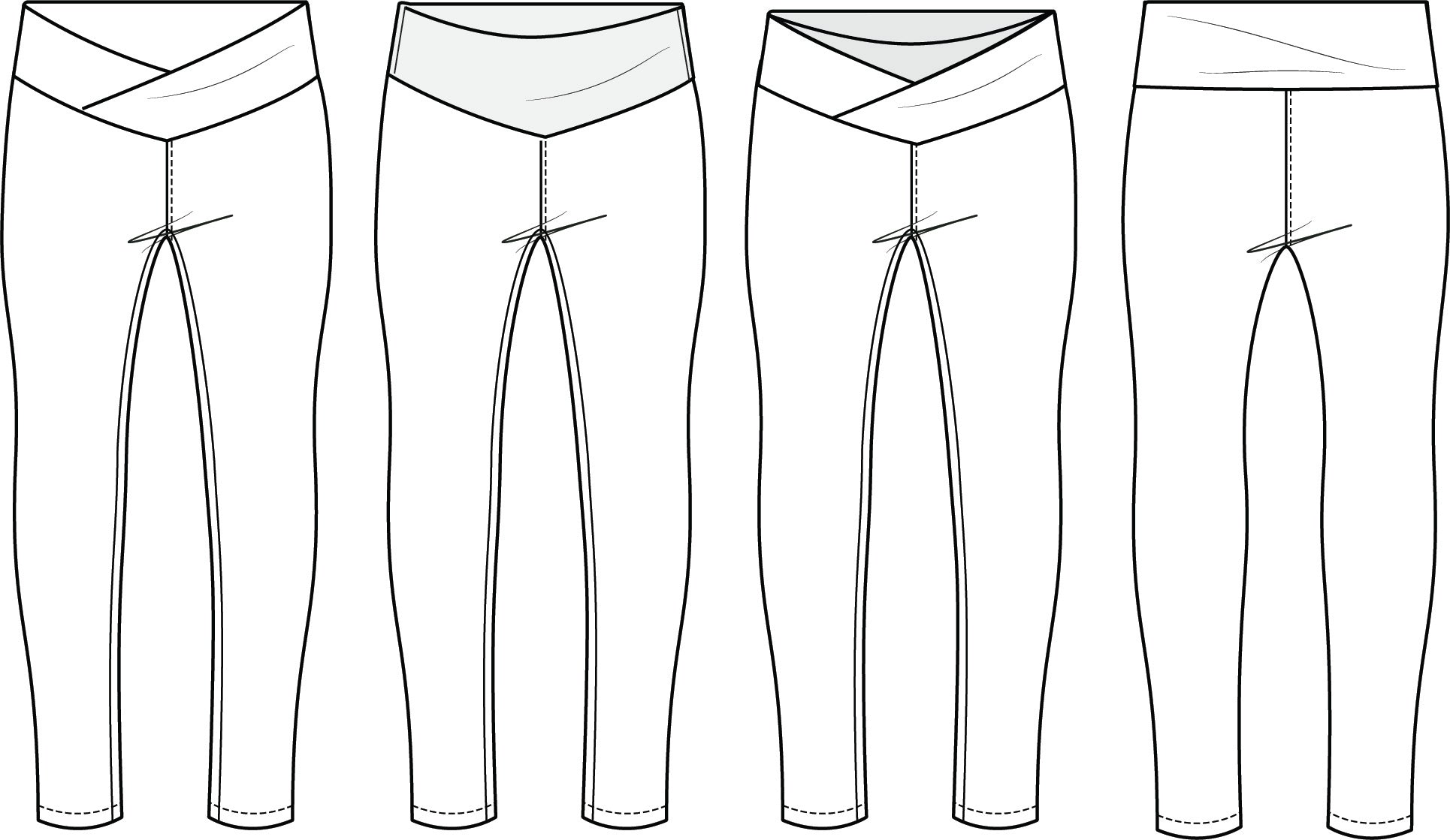 Youth Sundial Leggings PDF Sewing Pattern 2-16