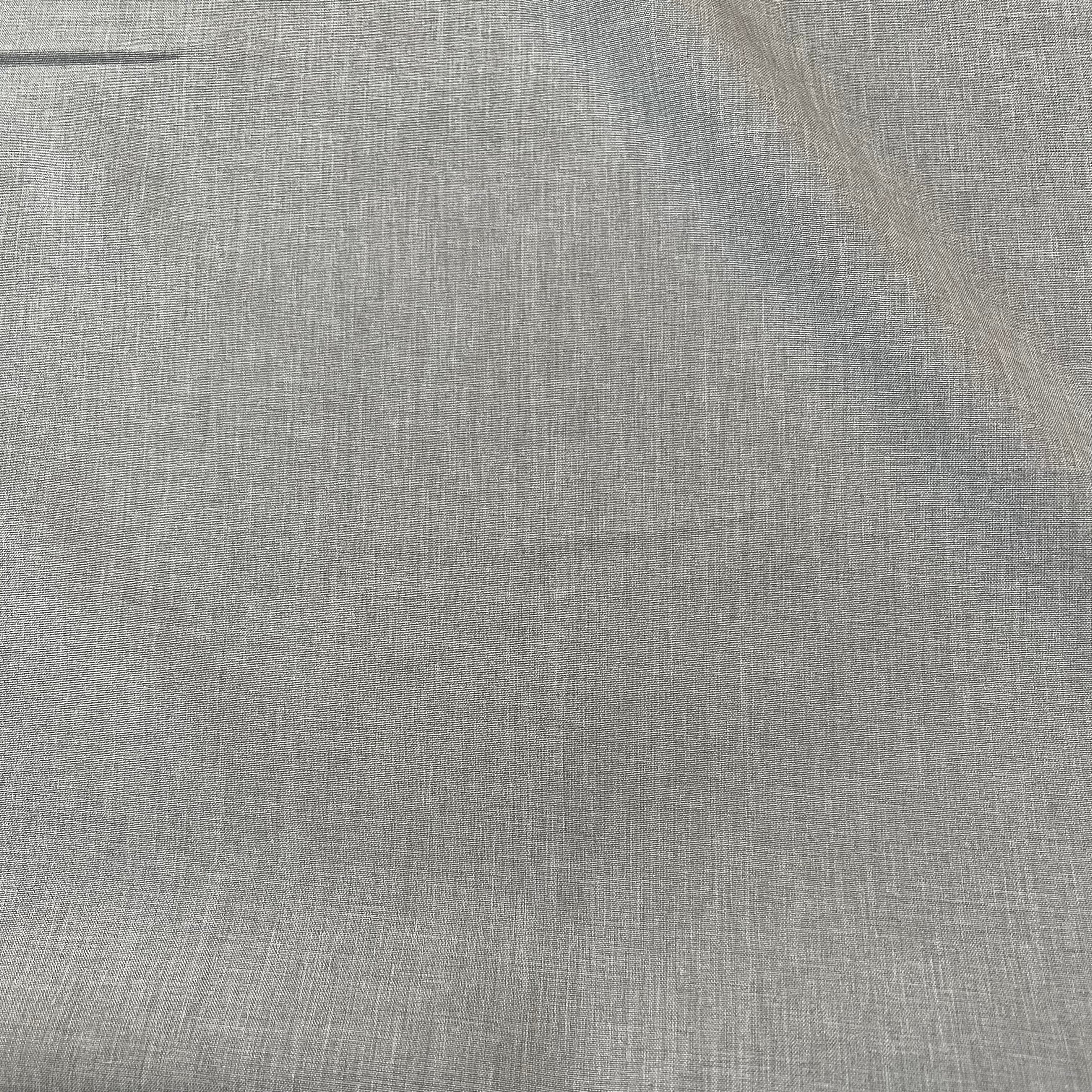 Stretch Woven - Light Grey Linen Look